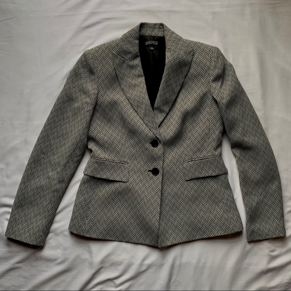 Kasper Blazer Black & White